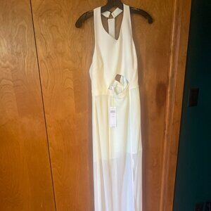 BCBGeneration Cream Maxi Dress